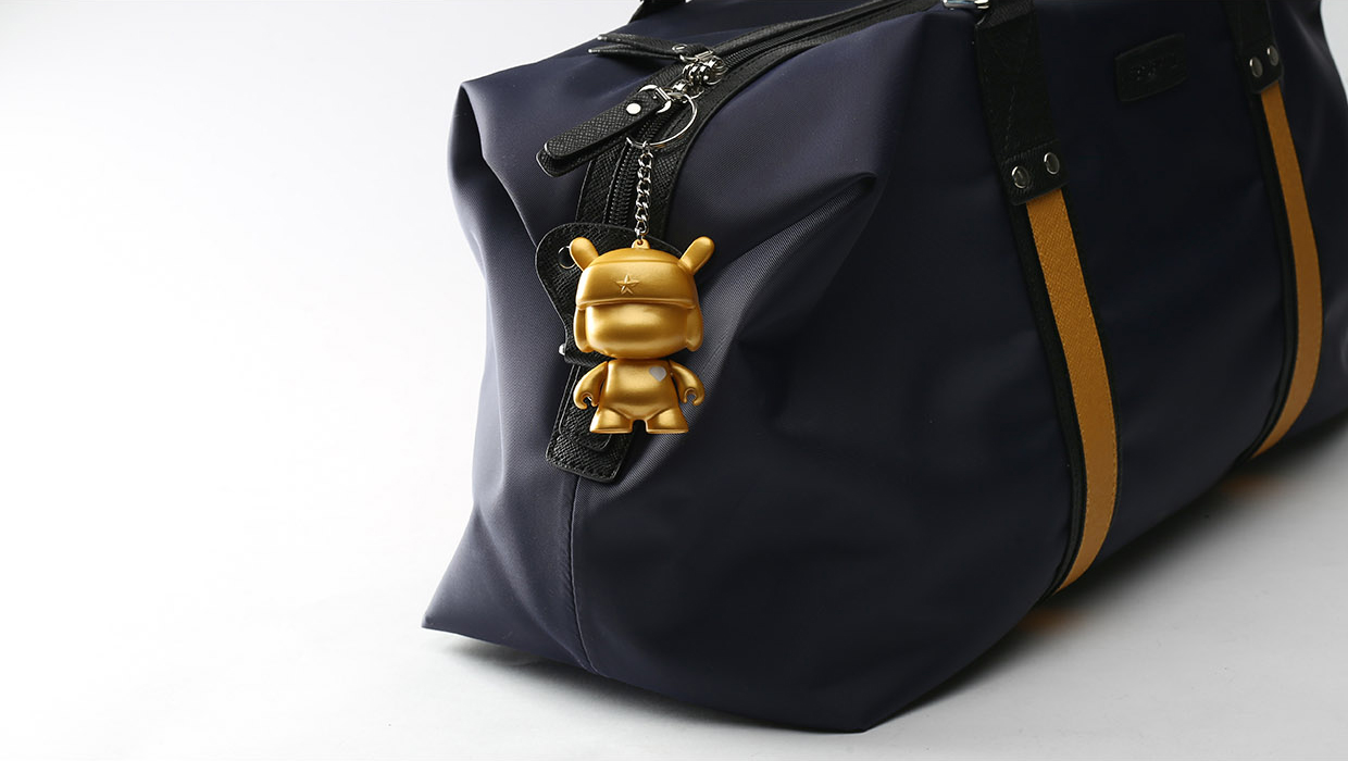 Xiaomi Mi Bunny MITU 5th Anniversary Keychain Gold 3.5cm on bag