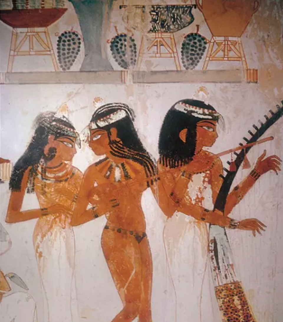 Ancient Egyptian mural